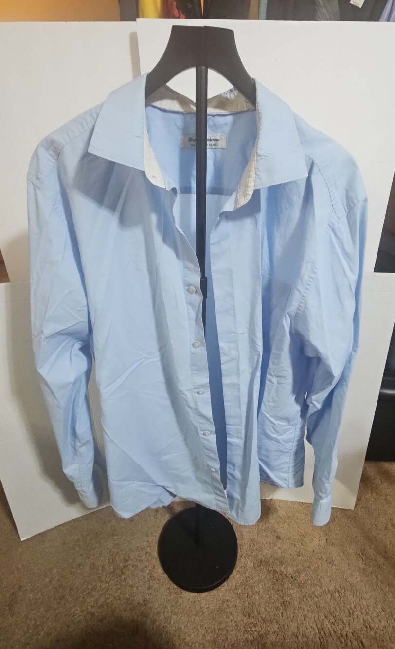 Tommy Bahama The Newport Coast Long Sleeve Button Down Shirt Size XL Light Blue